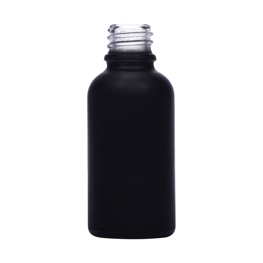 30ml black glass bottle with 18mm neck, bottle only – RENTRASPA