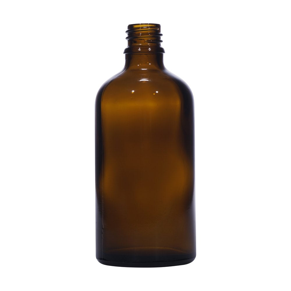 100ml amber glass bottle with 18mm neck, bottle only – RENTRASPA