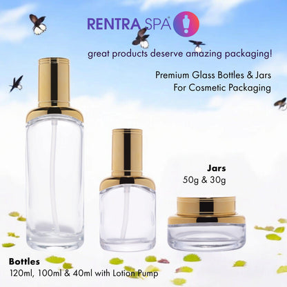 C11 - Imported Empty Premium Clear Glass Jars with Lid & Wad