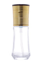 C67 - Imported Empty Premium Clear Glass Bottles with Lotion Pump & Gold Ribbed Cap - Rentra S.P.A™