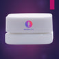 Imported Empty Premium 9g White Square Glass Jar with Child Proof Lid