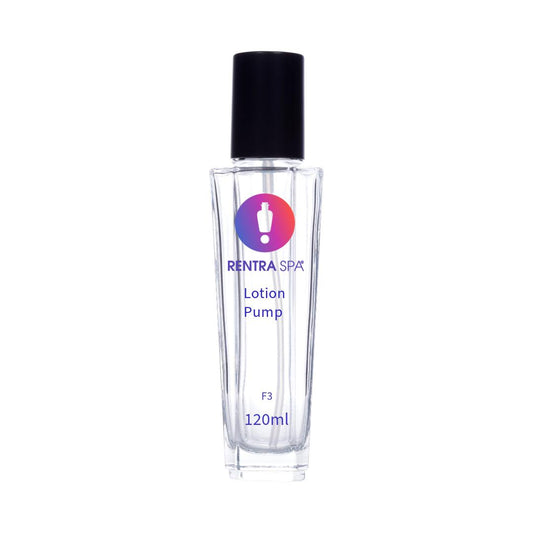 C03 - Imported Empty Premium Octagonal Clear Glass Bottles with Lotion Pump