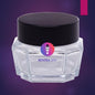 C03 - Contemporary Octagonal Glass Jars with Sleek Black Lid - Premium Geometric Packaging for Luxury Beauty Brands