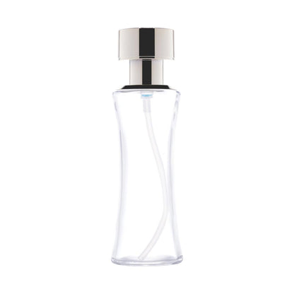C10 - Imported Premium Hourglass Glass Bottles with Lotion Pump for Luxury Skincare