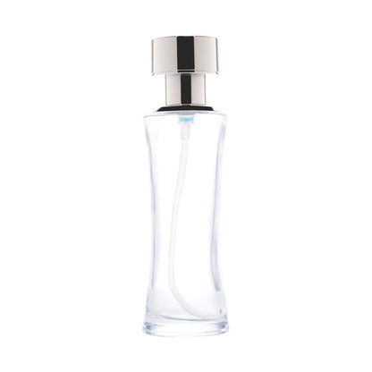 C10 - Imported Premium Hourglass Glass Bottles with Lotion Pump for Luxury Skincare