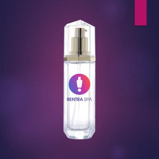 Premium Oval 100ml Glass Lotion Bottle with Gold Pump (C12)