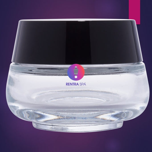 C14 - Imported Empty Premium Unique Shaped Clear Glass Jars with Lid & Wad