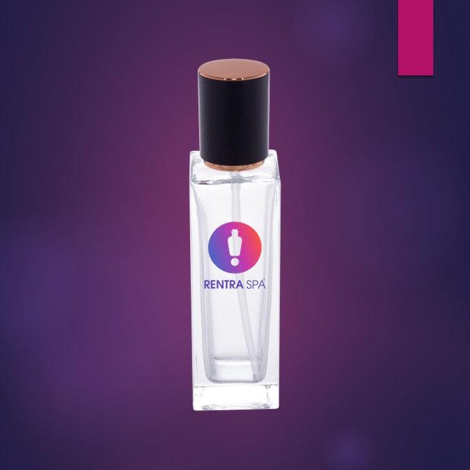 C15 - Imported Empty Premium Square 40ml Glass Bottles with Fancy Double Toned Lotion Pump
