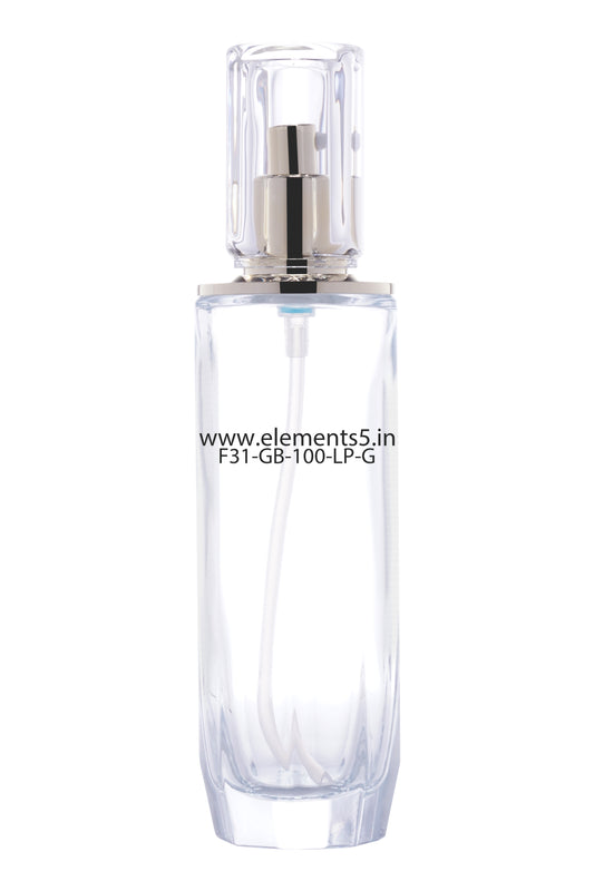 C36 - Premium Glass Jars & Bottles + Lotion Pump +  Transparent Cap