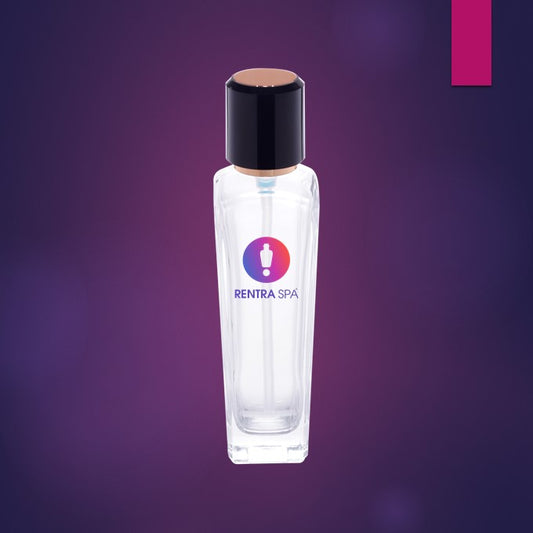 C42 - Imported Empty Premium Clear Glass Bottles with Lotion Pump & Double Toned Lid