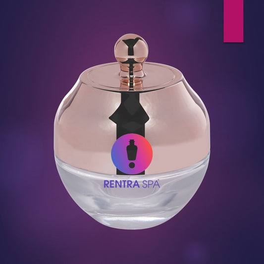 C46 - Imported Empty Premium Decanter Shaped Clear Glass Jars with Lid & Wad
