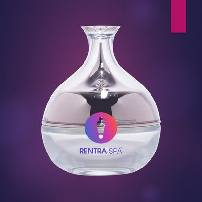 C48 - Imported Empty Premium Decanter Shaped 50g Glass Jars with Lid & Wad