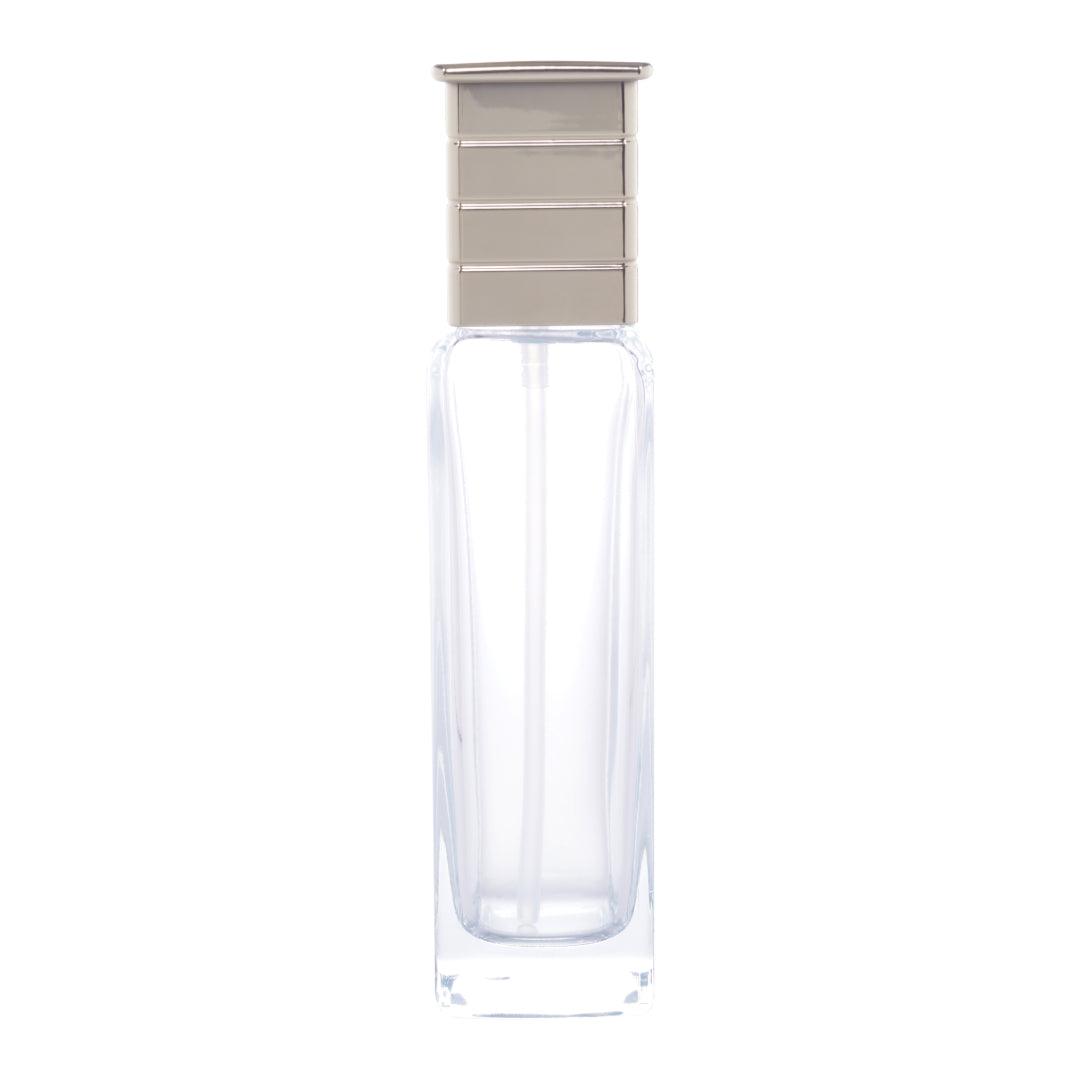 C51 - Imported Empty Premium Clear Square Glass Lotion Bottles