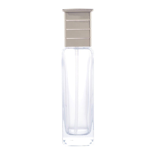 C51 - Imported Empty Premium Clear Square Glass Lotion Bottles