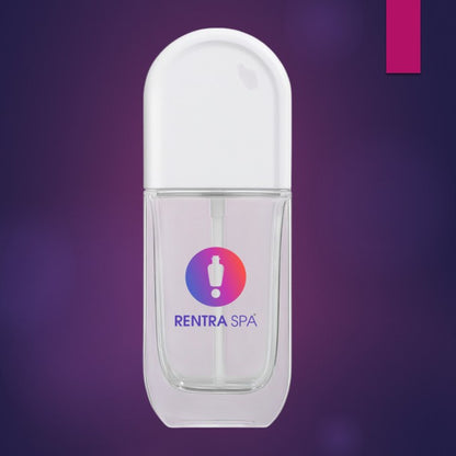 C74 - Imported Empty Premium Rounded-Edge Rectangle Clear 40ml Glass Bottles with Lotion Pump