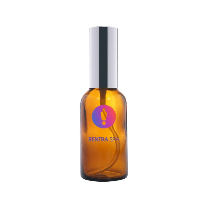 100ml Amber Glass Lotion Bottle + Metal Pump + Metal Cap