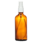 100ml Frosted Amber Glass Bottle with Spray Pump