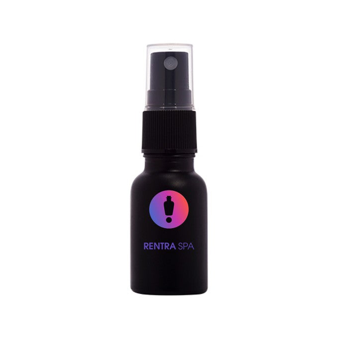15ml Black Glass Bottle with Spray Pump
