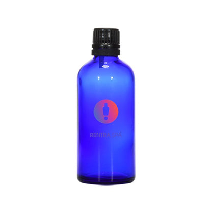 18mm Imported Empty 100ml Round Cobalt Blue Euro Dropper Bottle & Plastic Cap
