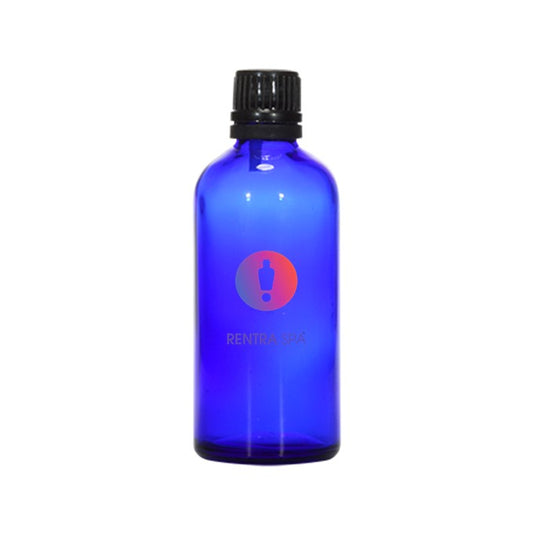 18mm Imported Empty 100ml Round Cobalt Blue Euro Dropper Bottle & Plastic Cap