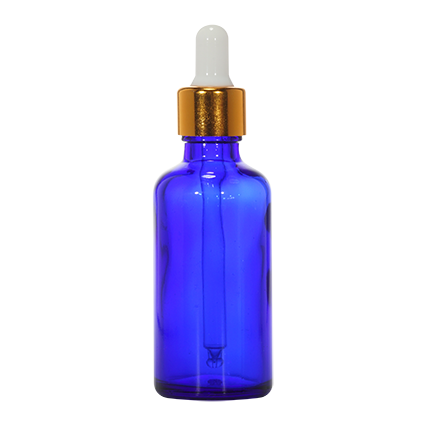 18mm Imported Empty 100ml Round Cobalt Blue Glass Dropper Bottle