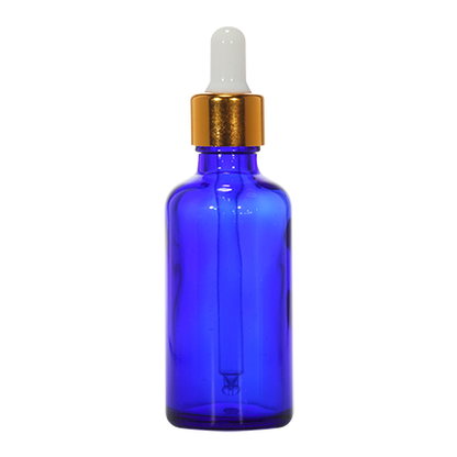 18mm Imported Empty 100ml Round Cobalt Blue Glass Dropper Bottle