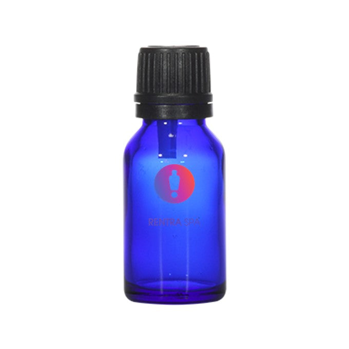 18mm Imported Empty 15ml Round Cobalt Blue Euro Dropper Bottle & Plastic Cap