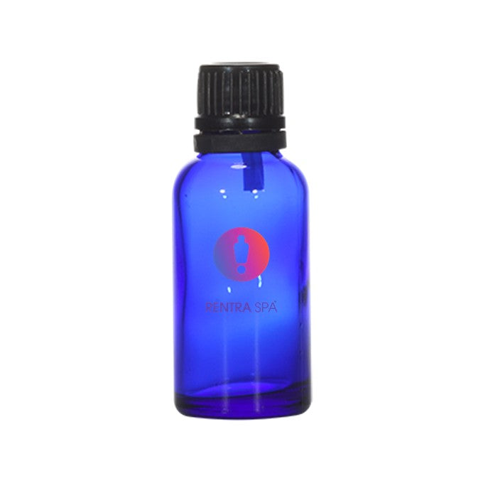 18mm Imported Empty 30ml Round Cobalt Blue Euro Dropper Bottle & Plastic Cap