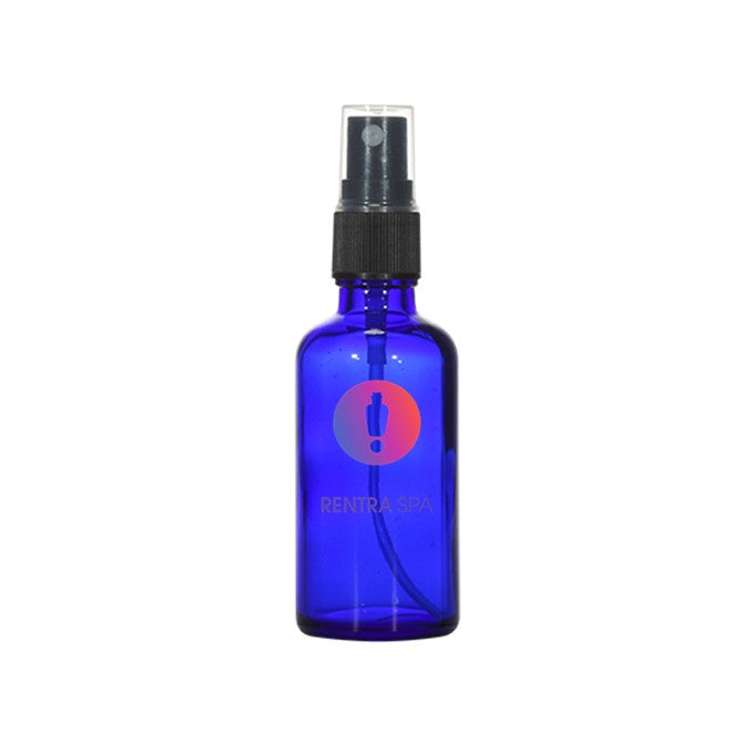50ml Blue Glass Bottle with Spray Pump