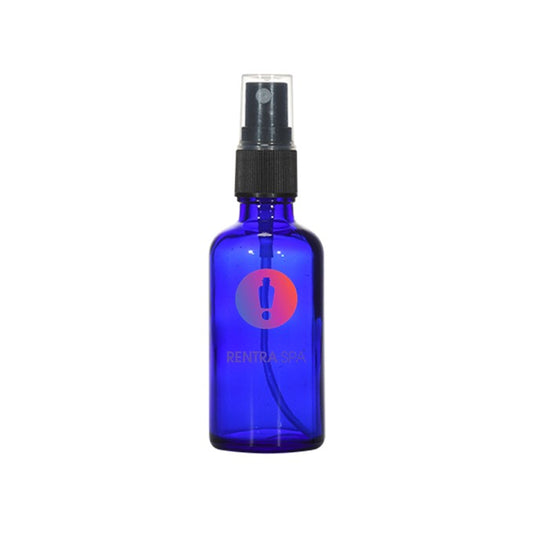 50ml Blue Glass Bottle with Spray Pump