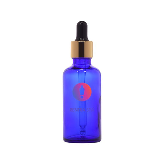 50ml Blue Glass Dropper Bottle