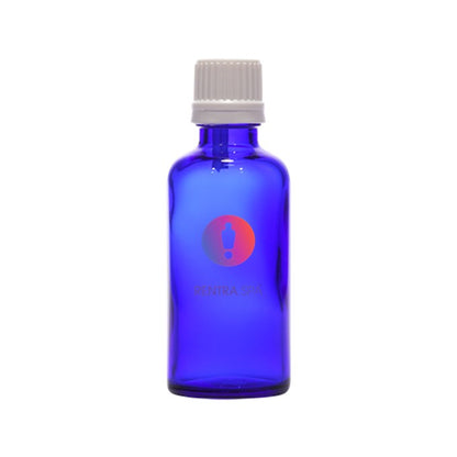 18mm Imported Empty 50ml Round Cobalt Blue Euro Dropper Bottle & Plastic Cap