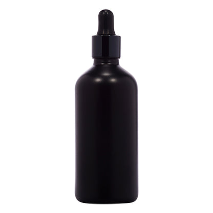 18mm Imported Empty 100ml Round Black Glass Dropper Bottle