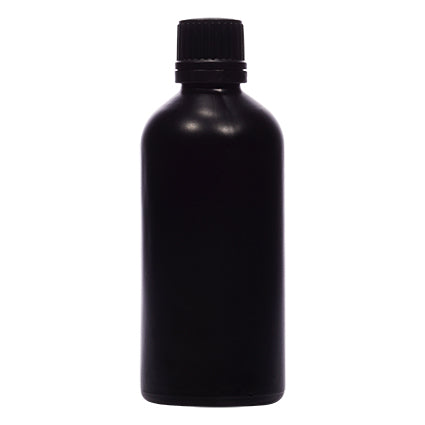 18mm Imported Empty 100ml Round Black Euro Dropper Bottle & Plastic Cap