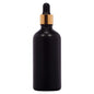 18mm Imported Empty 100ml Round Black Glass Dropper Bottle