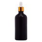 18mm Imported Empty 100ml Round Black Glass Dropper Bottle