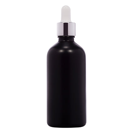 18mm Imported Empty 100ml Round Black Glass Dropper Bottle