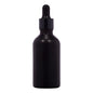 18mm Imported Empty 50ml Round Painted Black Glass Dropper Bottle
