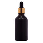 18mm Imported Empty 50ml Round Painted Black Glass Dropper Bottle