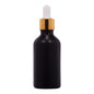 18mm Imported Empty 50ml Round Painted Black Glass Dropper Bottle