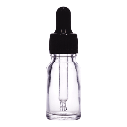 18mm Imported Empty 10ml Round Clear Glass Dropper Bottle - Rentra S.P.A™