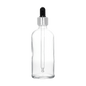 18mm Imported Empty 100ml Round Clear Glass Dropper Bottle - Rentra S.P.A™