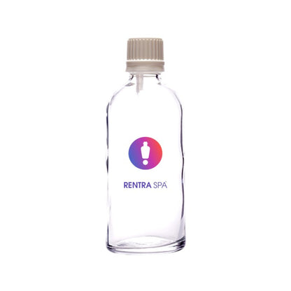 100ml Clear Glass Essential Oil Bottle — Euro Dropper & Plastic Cap