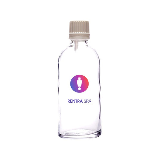 100ml Clear Glass Essential Oil Bottle — Euro Dropper & Plastic Cap