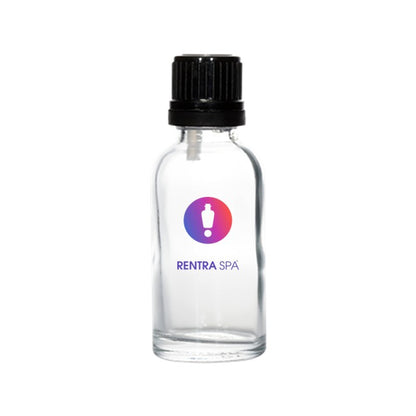 30ml Clear Glass Essential Oil Bottle — Euro Dropper & Plastic Cap