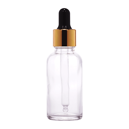 18mm Imported Empty 30ml Round Clear Glass Dropper Bottle - Rentra S.P.A™