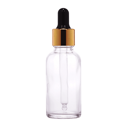 18mm Imported Empty 30ml Round Clear Glass Dropper Bottle - Rentra S.P.A™