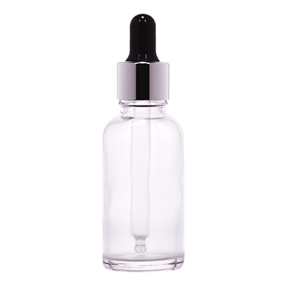 18mm Imported Empty 30ml Round Clear Glass Dropper Bottle - Rentra S.P.A™