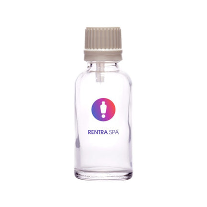 30ml Clear Glass Essential Oil Bottle — Euro Dropper & Plastic Cap
