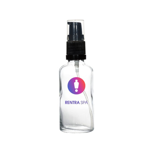 50ml Glass Lotion Bottles with Pump + Cap